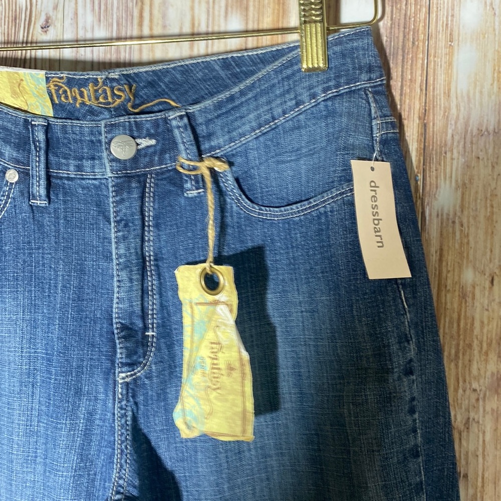 Fantasy Womens Low Rise Bootcut Stretch Blue Jeans Size 8 Average
